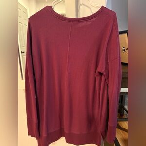 Time and Tru Women's Sweater - Burgundy